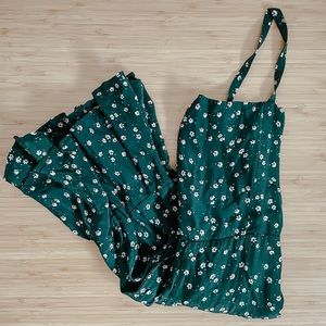 Faithful The Brand Green Floral Jumpsuit